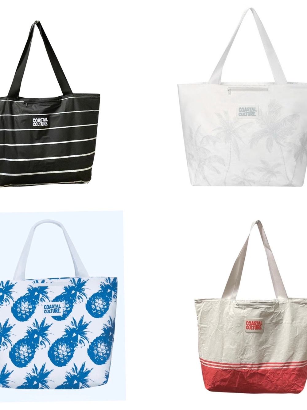 Coastal Culture Tote Bags
